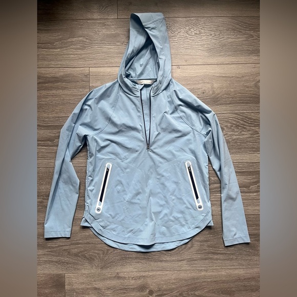 Peter Millar Light Blue Hooded Jacket - Picture 1 of 9